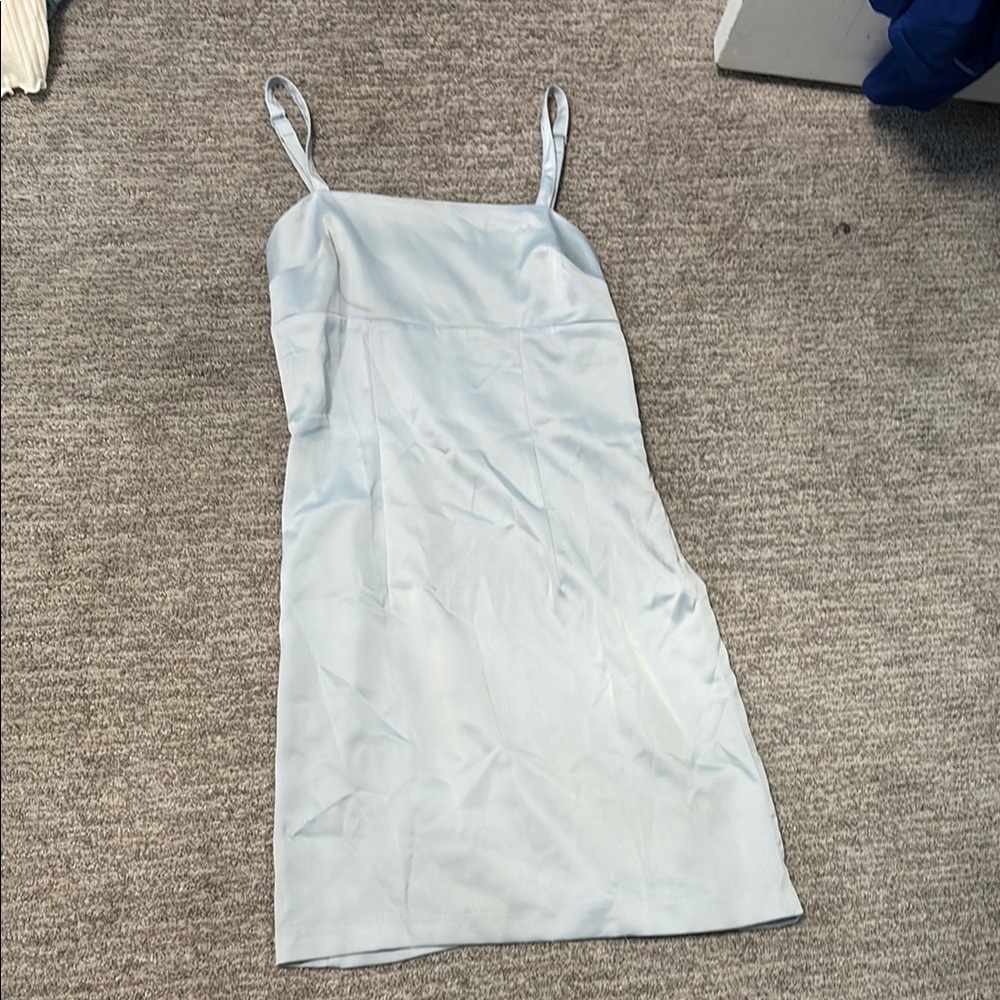 Urban Outfitters Blue Spaghetti Strap Slip Dress